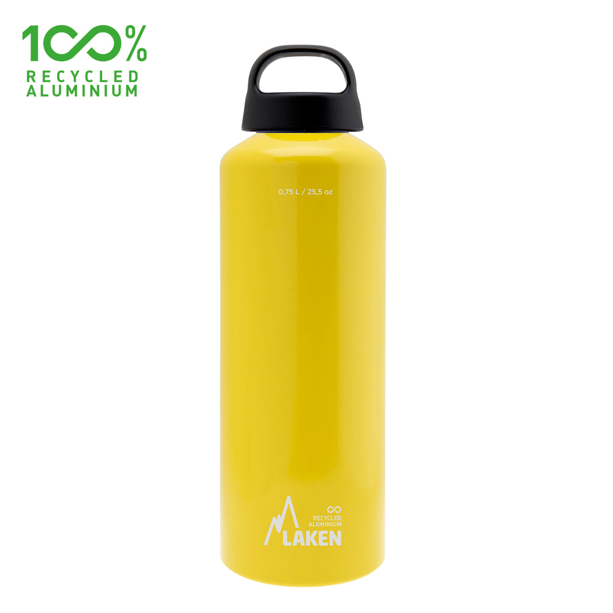 Botella De Aluminio Classic 0,75 L, Amarillo LAKEN