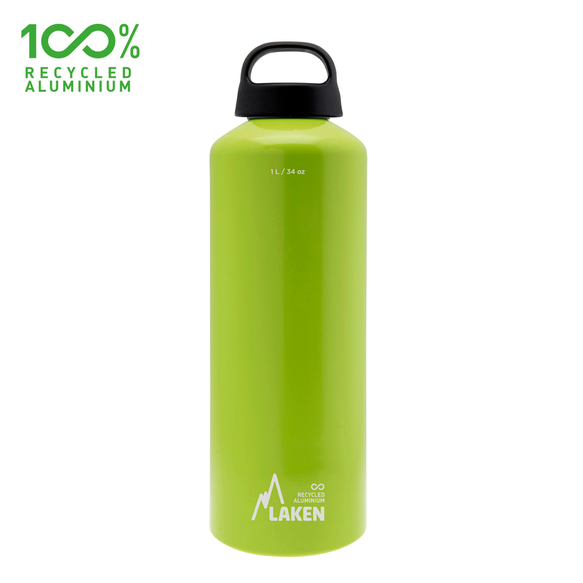 Botella De Aluminio Classic 1 L Verde LAKEN
