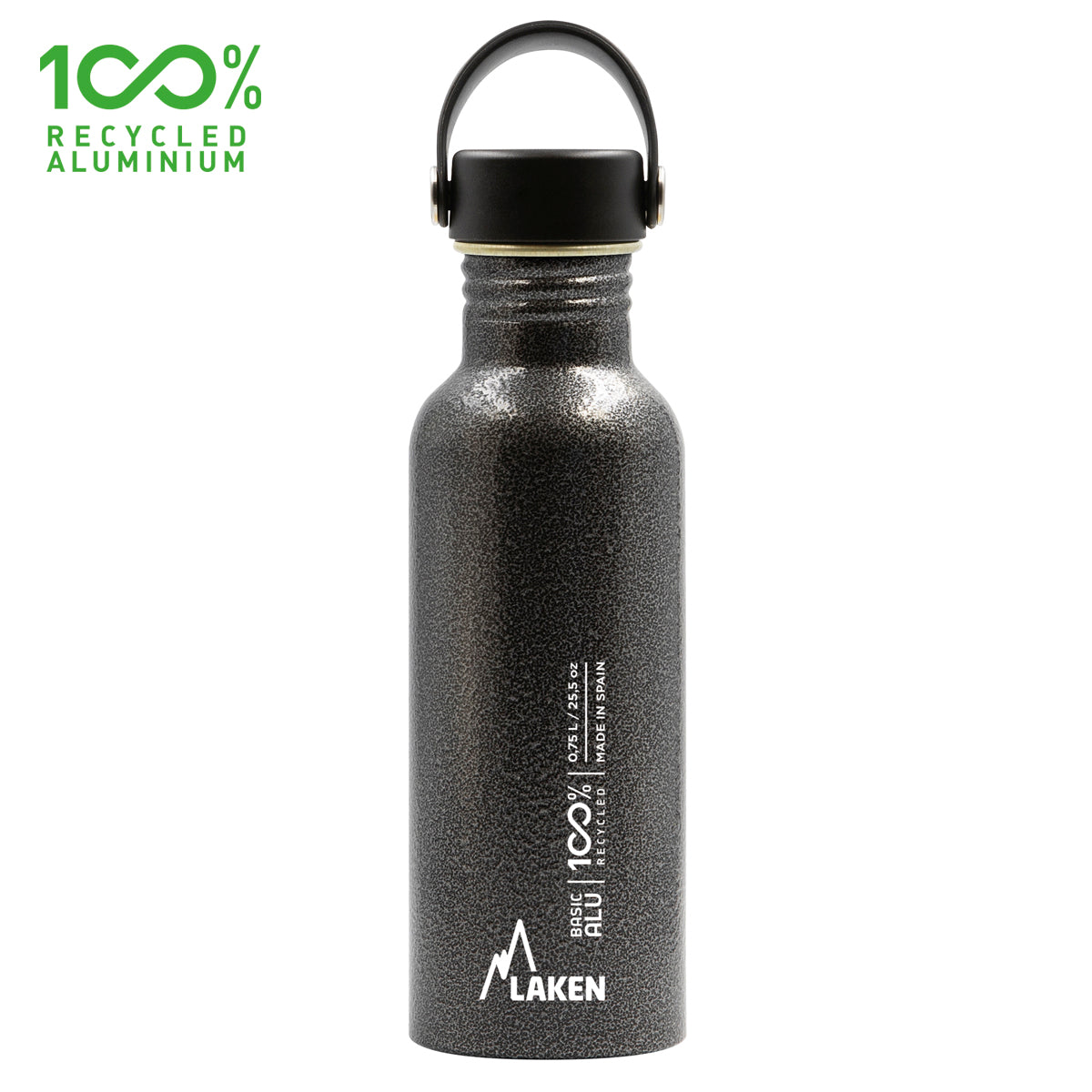 Botella De Aluminio De Boca Ancha Oasis 0,75L Granito LAKEN