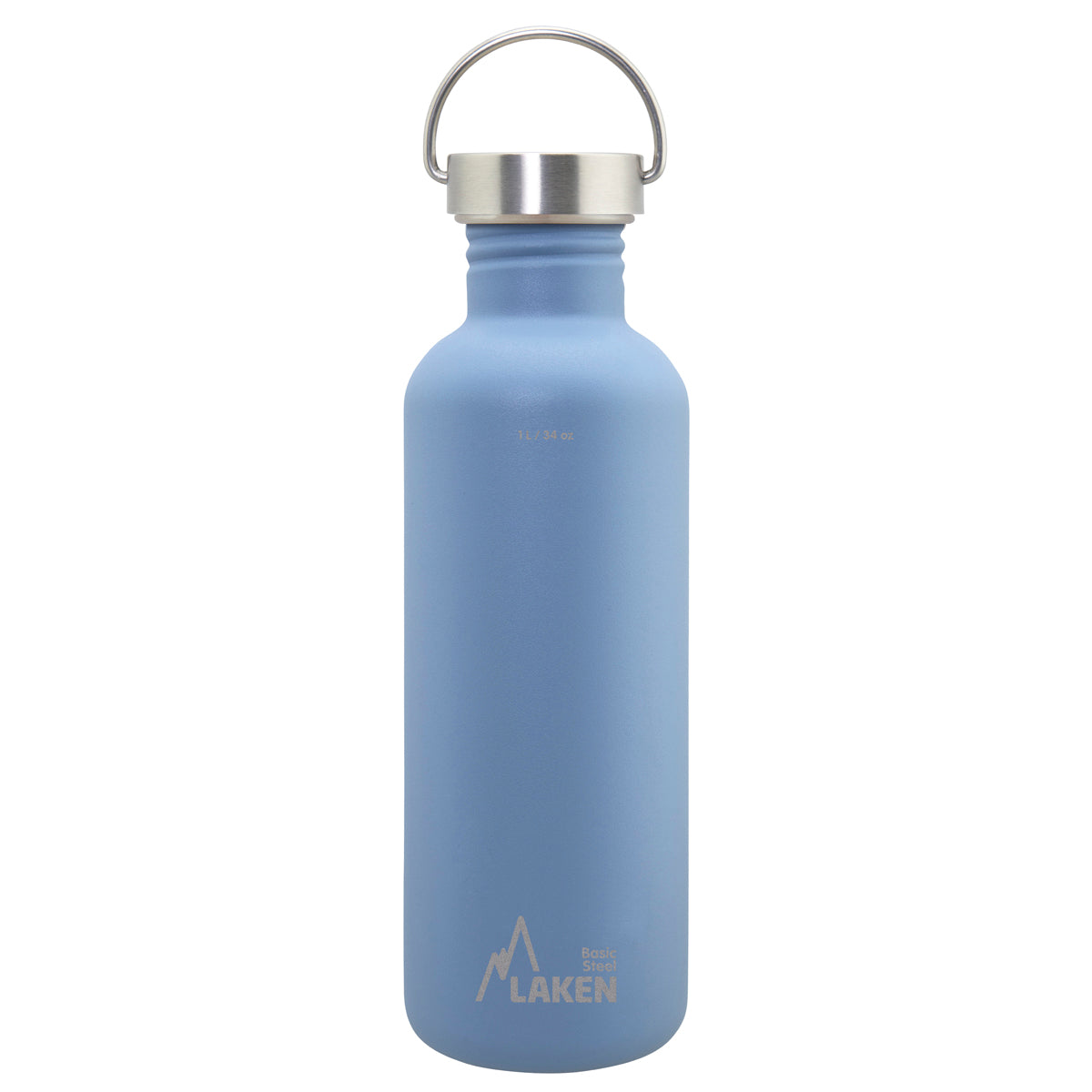 Botella De Acero Inoxidable Basic Steel Vintage 1 L, Azul LAKEN