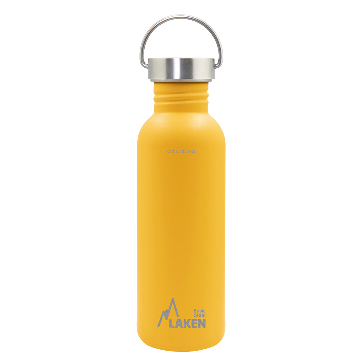 Botella De Acero Inoxidable Basic Steel Vintage 0,75 L, Amarillo LAKEN