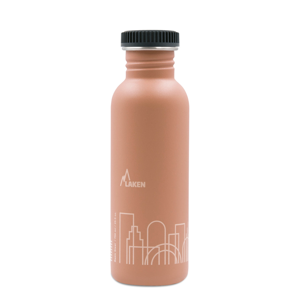 Botella De Acero Inoxidable Tapón Plain 0,75 L, Drink Life City LAKEN