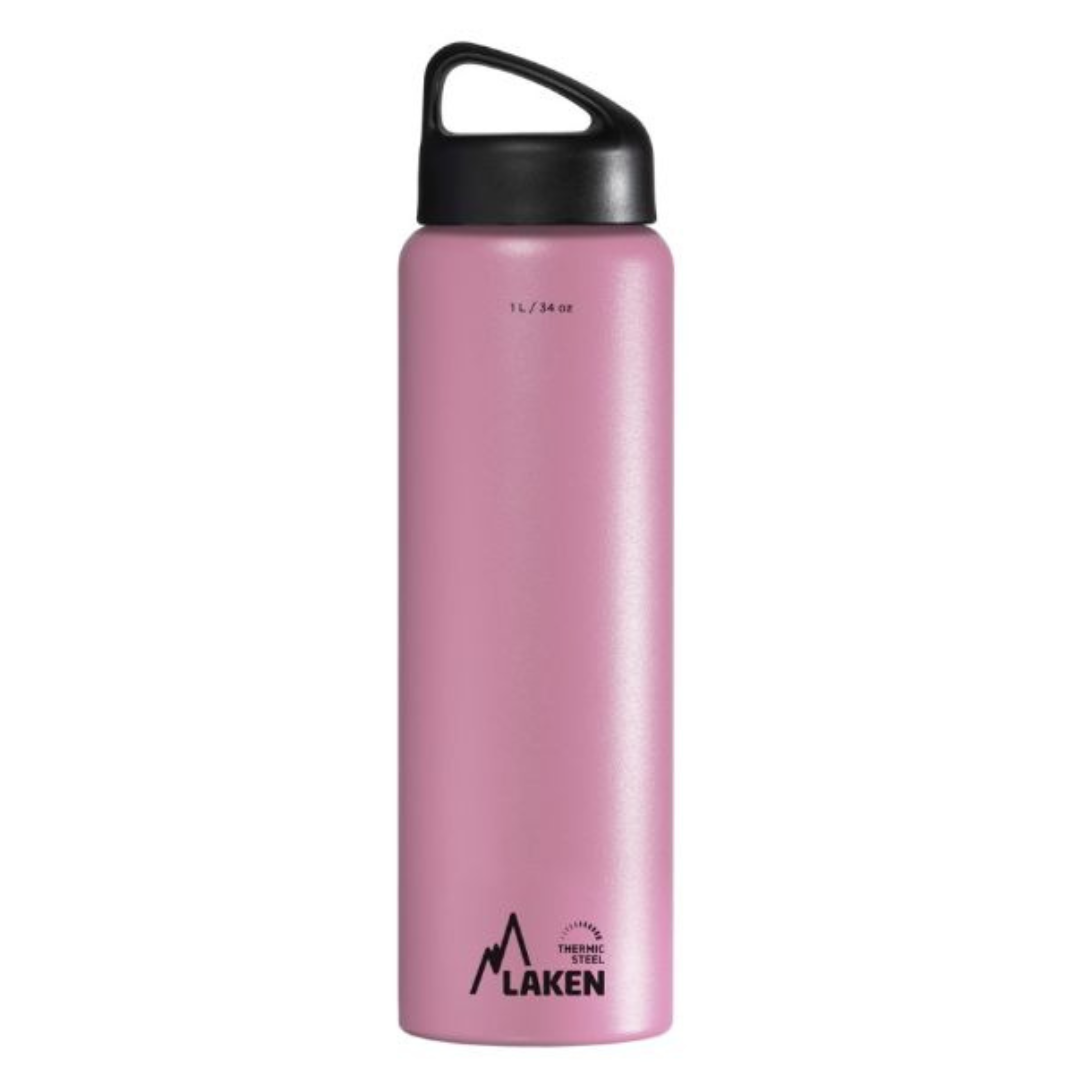 Botella Térmica De Acero Inoxidable Classic 1 L Rosada LAKEN