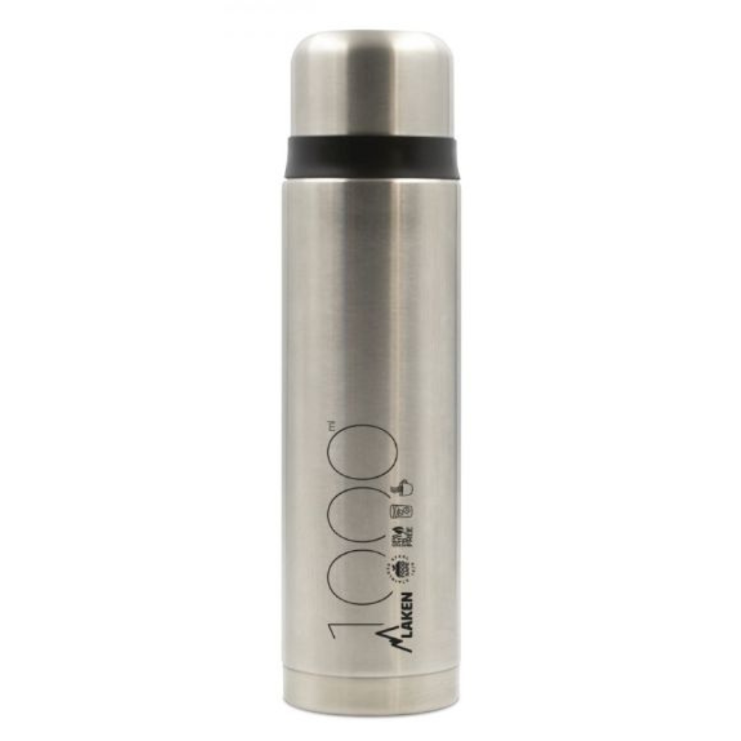 Termo De Acero Inoxidable Con Tapón-Vaso 1 L, Metal LAKEN