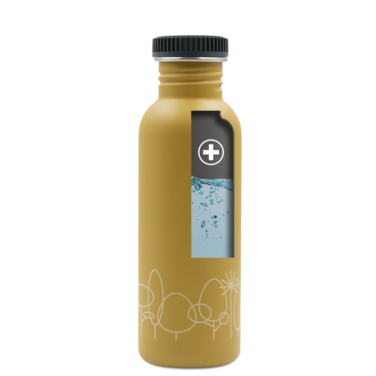 Botella De Acero Inoxidable Tapón Plain 0,75 L, Drink Life Forest LAKEN
