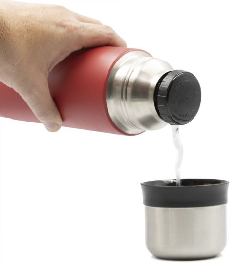 Termo De Acero Inoxidable Con Tapón-Vaso 1 L, Metal LAKEN