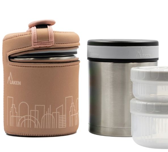 Termo Para Sólidos De Acero Inoxidable Drink Life! City 1 L, LAKEN