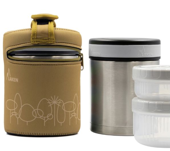 Termo Para Sólidos De Acero Inoxidable Drink Life! Forest 1 L, LAKEN