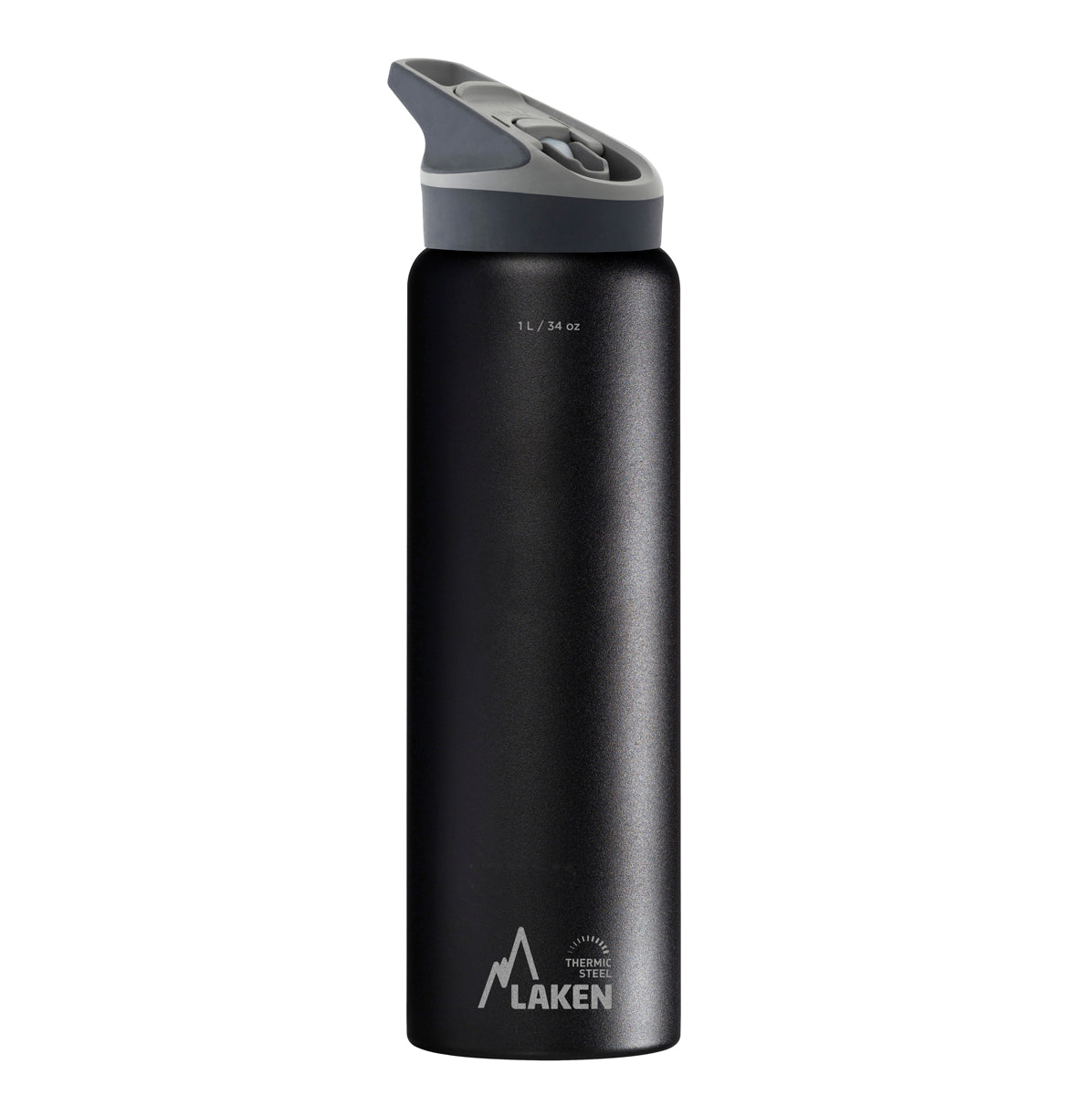 Botella Térmica De Acero Inoxidable Jannu 1 L, Negra LAKEN