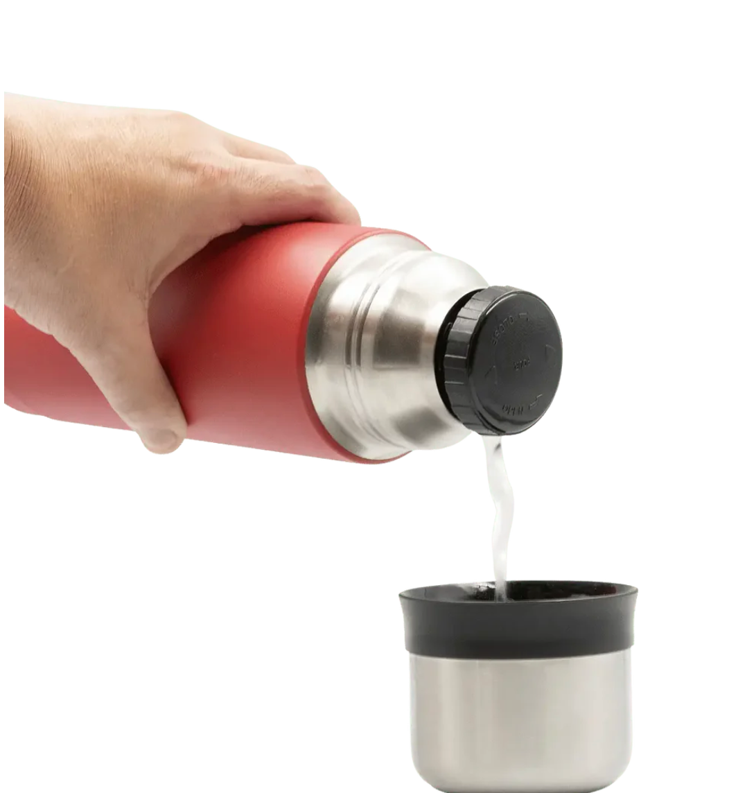 Termo De Acero Inoxidable Con Tapón-Vaso 1 L, Rojo LAKEN